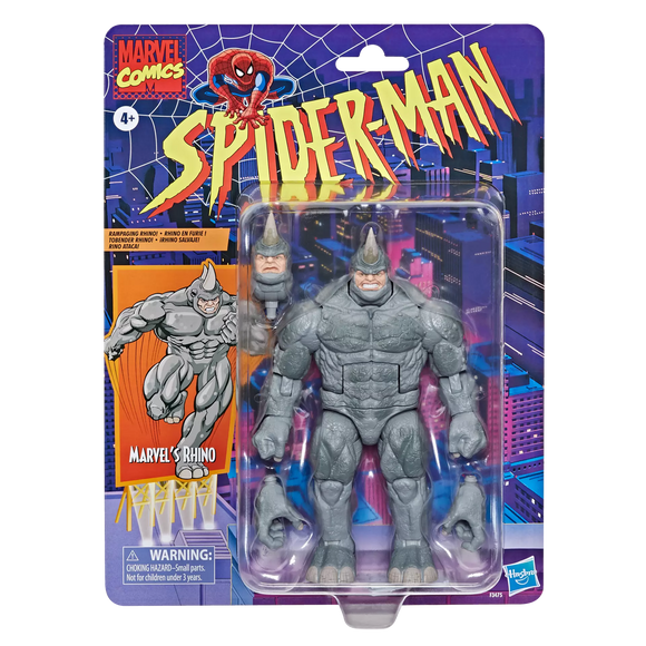 SPIDER-MAN LEGENDS RETRO 6IN MARVEL'S RHINO AF