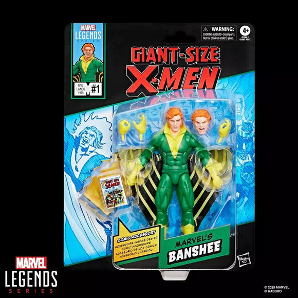 MARVEL LEGENDS 6IN BANSHEE W/MINI COMIC AF