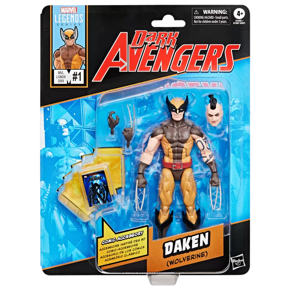 MARVEL LEGENDS 6IN DAKEN W/MINI COMIC AF