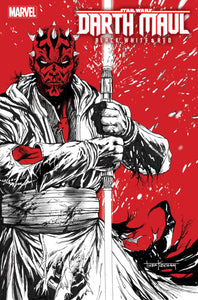 STAR WARS DARTH MAUL BLACK WHITE RED #2