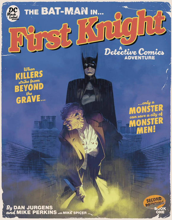 THE BAT-MAN FIRST KNIGHT #1 2ND PTG ASPINALL PULP VAR