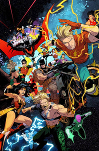 JUSTICE LEAGUE UNLIMITED #8 CVR A DAN MORA CONNECTING