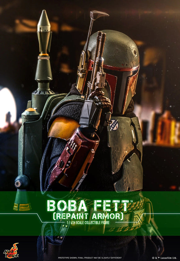 HOT TOYS SW MANDO 1/6 SCALE BOBA FETT (REPAINT) FIG