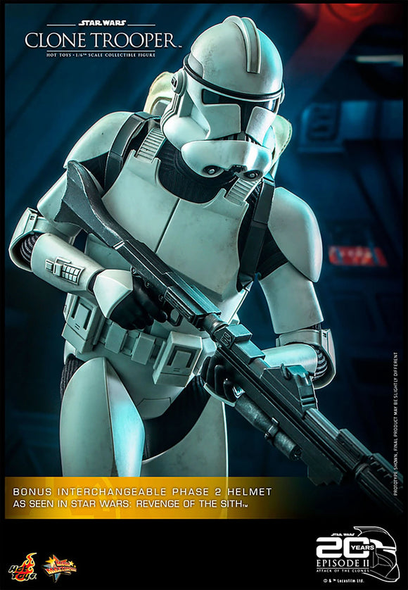 HOT TOYS SW EPII 20TH ANN 1/6 SCALE CLONE TROOPER FIG