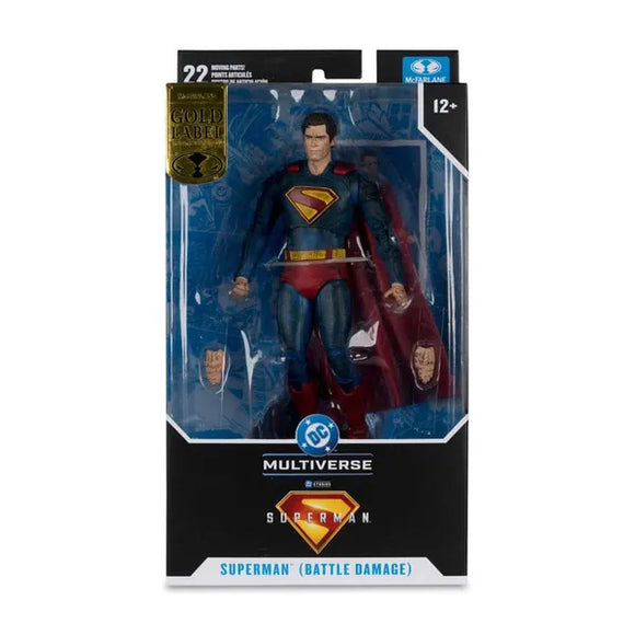 DC MULTIVERSE 7 INCH ACTION FIGURE - BATTLE DAMAGED SUPERMAN (MOVIE 2025)