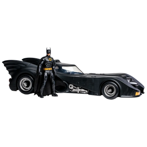 DC MULTIVERSE 7IN BATMAN 1989 WITH BATMOBILE (GOLD LABEL)