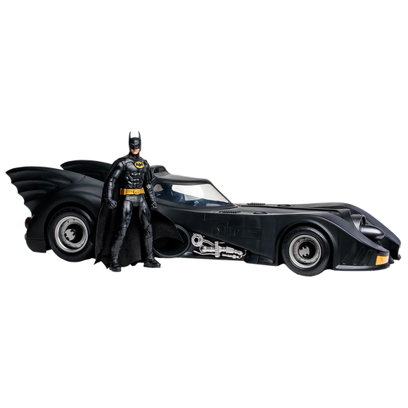 DC MULTIVERSE 7IN BATMAN 1989 WITH BATMOBILE (GOLD LABEL)