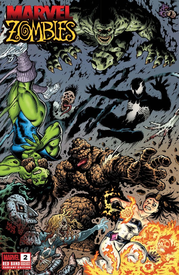 MARVEL ZOMBIES RED BAND #2 ADAM WARREN VAR [POLYBAGGED]