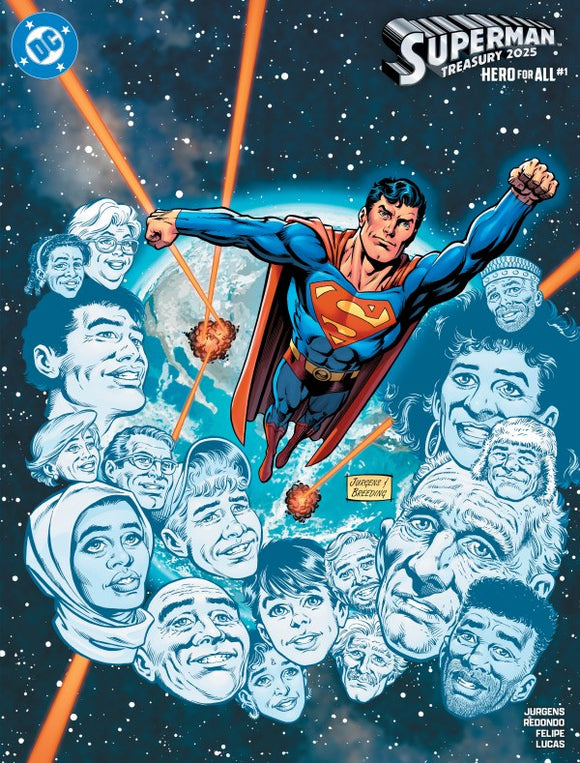 SUPERMAN TREASURY 2025 HERO FOR ALL #1 OS CVR B JURGENS VAR