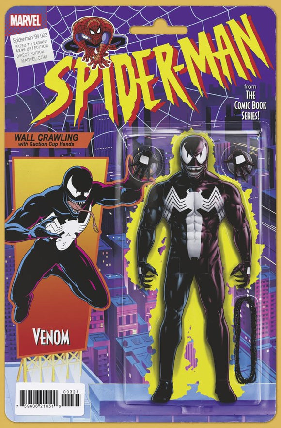 SPIDER-MAN '94 #3 CVR B JTC ACTION FIGURE VAR