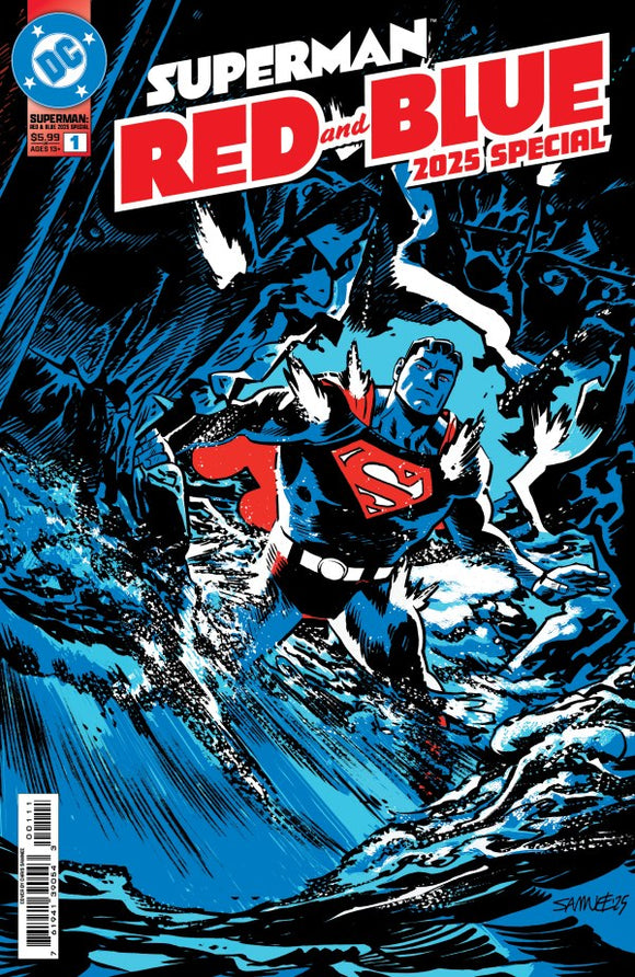 SUPERMAN RED & BLUE 2025 SPECIAL #1 OS CVR A CHRIS SAMNEE