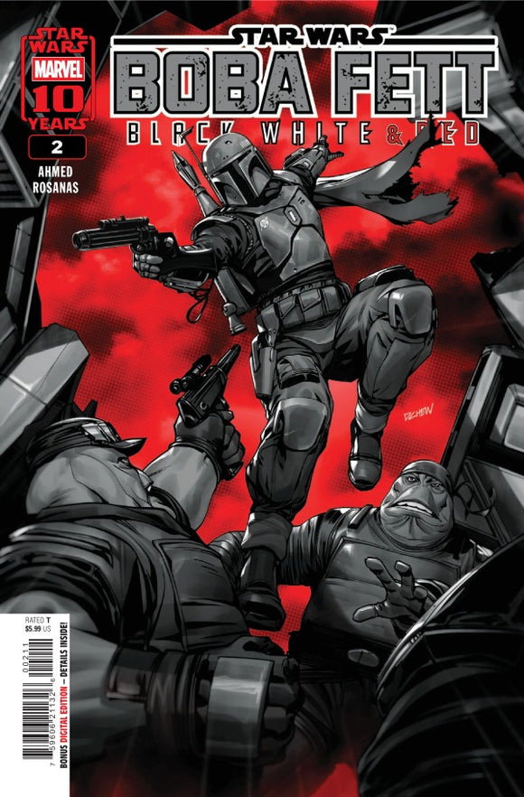 STAR WARS BOBA FETT - BLACK, WHITE & RED #2