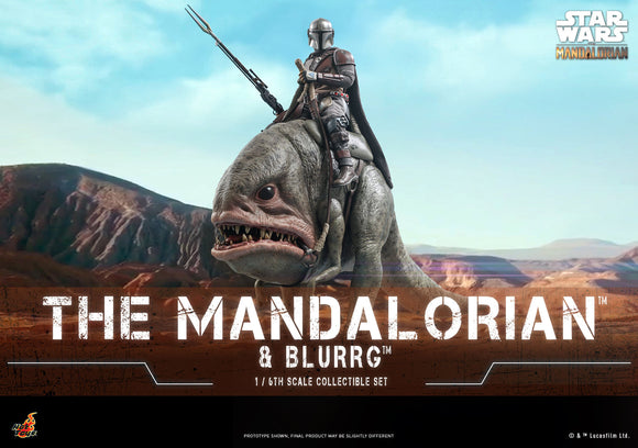 HOT TOYS SW THE MANDALORIAN 1/6 SCALE MANDO & BLURRG DLX SET