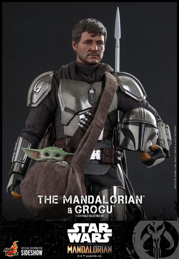 HOT TOYS STAR WARS THE MANDALORIAN 1/6 MANDALORIAN & GROGU DLX FIG