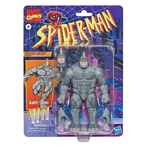 SPIDER-MAN LEGENDS RETRO 6IN MARVEL'S RHINO AF