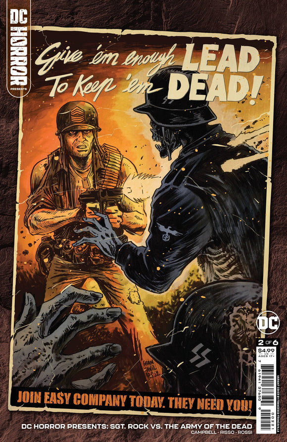 DC HORROR PRES SGT ROCK VS ARMY OF DEAD #2 (OF 6) CVR B
