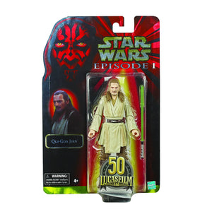 STAR WARS BLACK SERIES EP1 LUCASFILM 50TH 6IN QUI-GON JINN AF