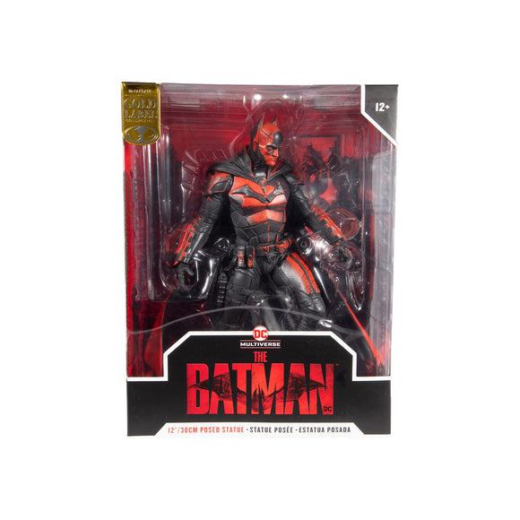 DC BATMAN MOVIE 12IN BATMAN BLACK RED GOLD LABEL