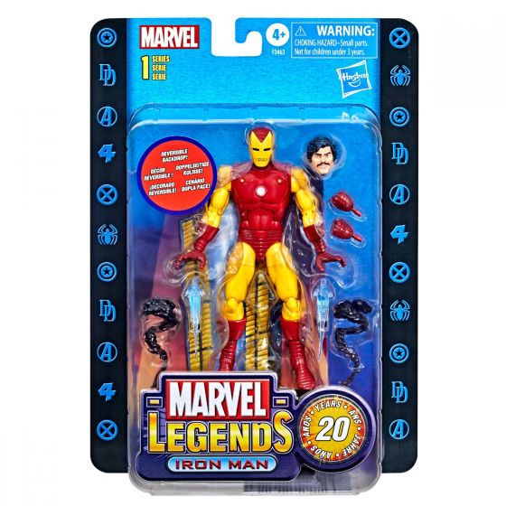 MARVEL LEGENDS 20TH ANN 6IN IRON-MAN AF