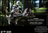 HOT TOYS STAR WARS EP 6 1/6 SCALE SCOUT TROOPER SPEEDER FIG