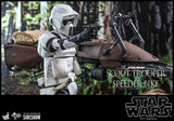 HOT TOYS STAR WARS EP 6 1/6 SCALE SCOUT TROOPER SPEEDER FIG